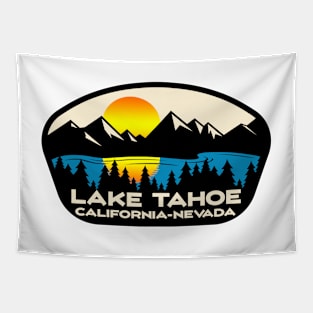 Lake Tahoe California Nevada Ski Skiing Boating Hiking Camping Tapestry