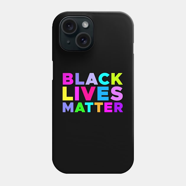 Black Lives Matter Neon Design Phone Case by  magiccatto