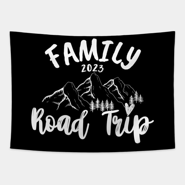 Family Road Trip 2023 - travel Tapestry by JunThara