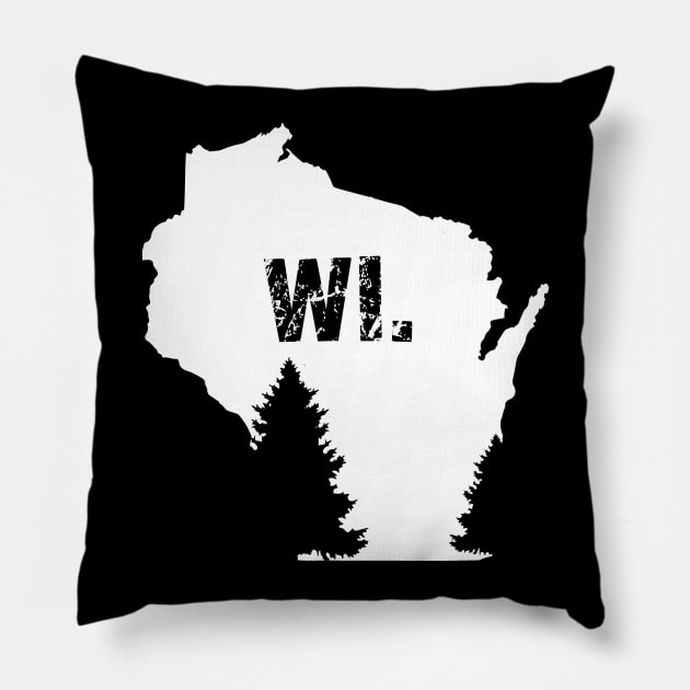 Local Wisconsin Home Pillow by KevinWillms1