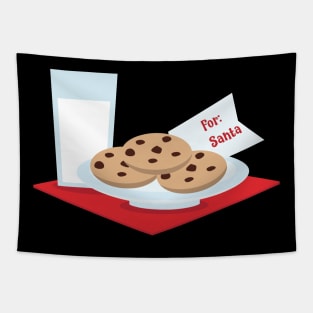 Milk Cookies for Santa Tapestry