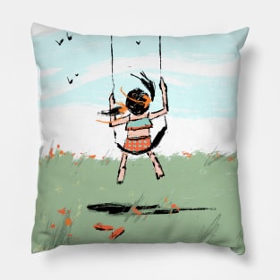 Spring is for Swinging Pillow