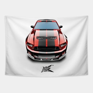 ford mustang gt500 red Tapestry