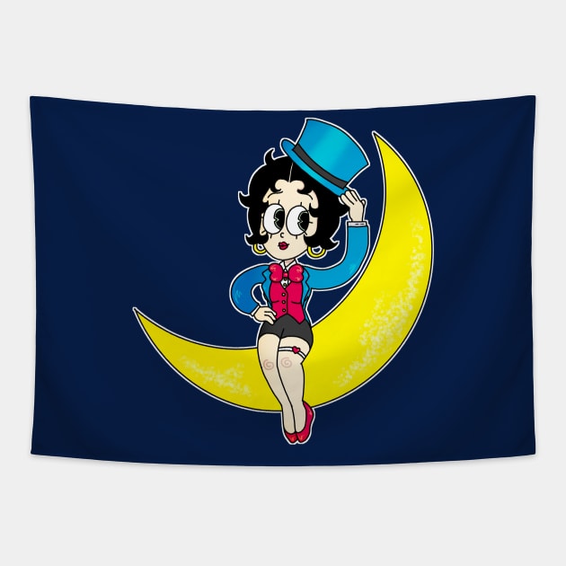 betty boop moonglow Tapestry by asflowey