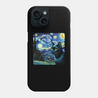 Bombay Starry Night Inspired - Artistic Cat Phone Case