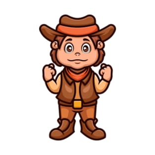 Cowboy Kid Cartoon T-Shirt