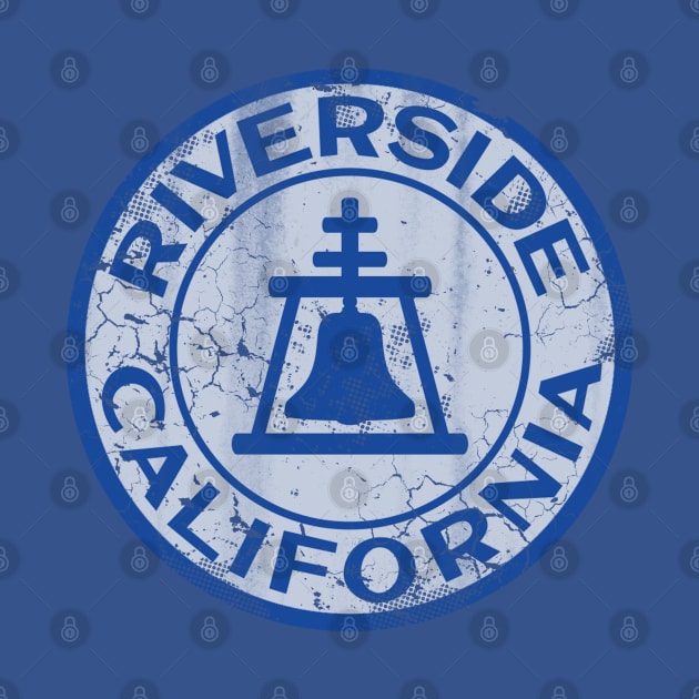 Vintage Riverside California Flag Home Love by E