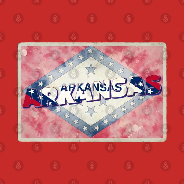 Arkansas vintage style retro souvenir by DesignerPropo