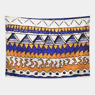 Random aztec pattern Tapestry