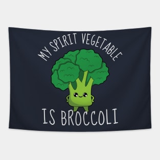 My Spirit Vegetable Is Broccoli Tapestry