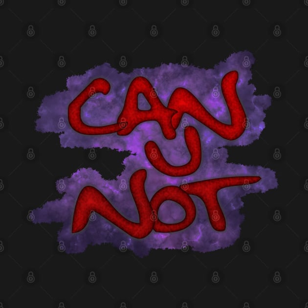 Can U Not - Red Textured by SolarCross