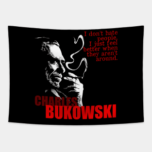 Charles Bukowski Quote Tapestry