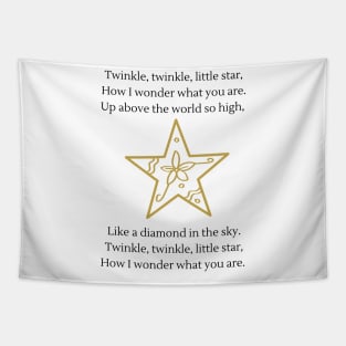 Twinkle twinkle little star nursery rhyme Tapestry