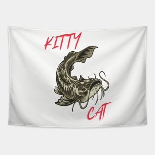 Kitty cat fish Tapestry