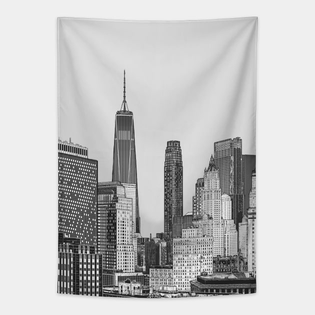 NEW YORK CITY Tapestry by justblackdesign