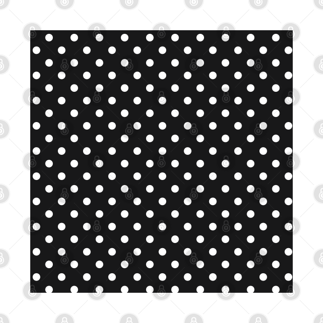 Black and White Polka Dots Seamless Pattern 015#001 by jeeneecraftz