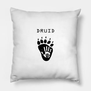 Druid - Dark on Light Pillow