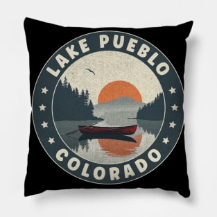 Lake Pueblo Colorado Sunset Pillow