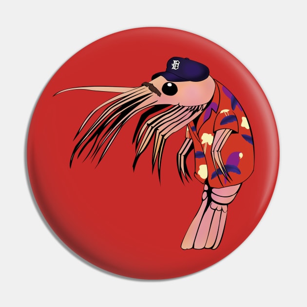 Prawn Selleck Pin by liquidruby