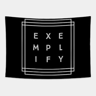 Exemplify Text Motivational Words Tapestry