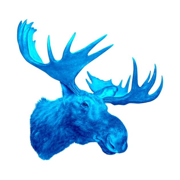 A Moose That Is Blue by lightidea