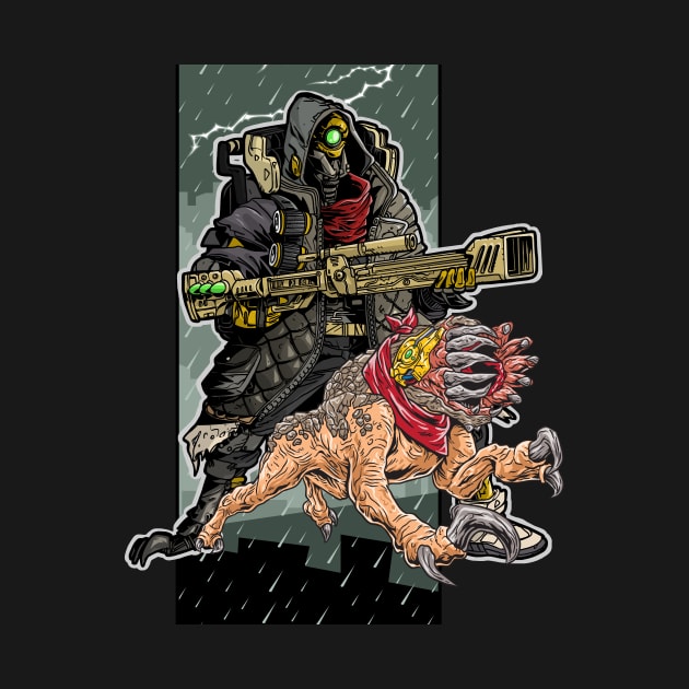 FL4K The Beastmaster With Guard Skag Borderlands 3 Rakk Attack! by ProjectX23Red