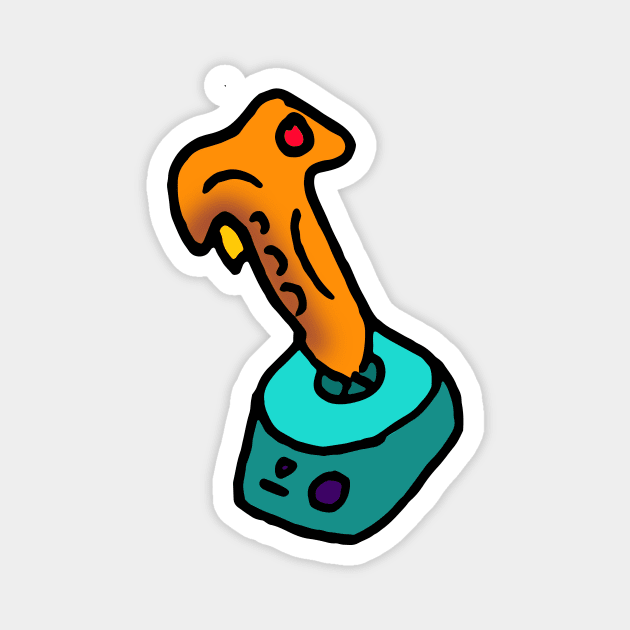 Joystick Cartoon Magnet by VANDERVISUALS