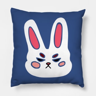 angry bunny clipart Pillow