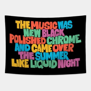 The Music was new black polished Chrome - techno Cult song Tapestry