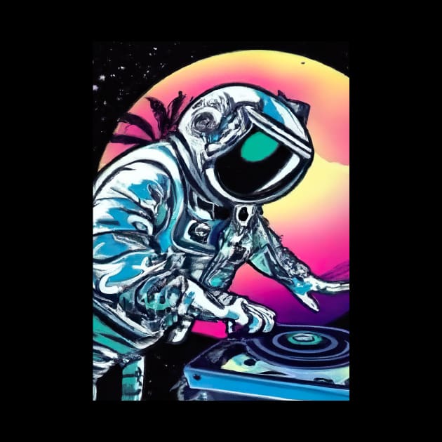 Astronaut DJ In Space by maxcode