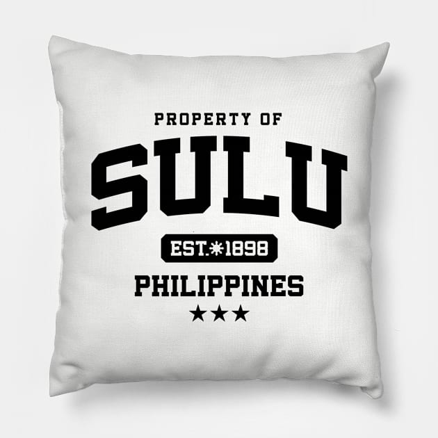 Sulu - Property of the Philippines Shirt Pillow by pinoytee