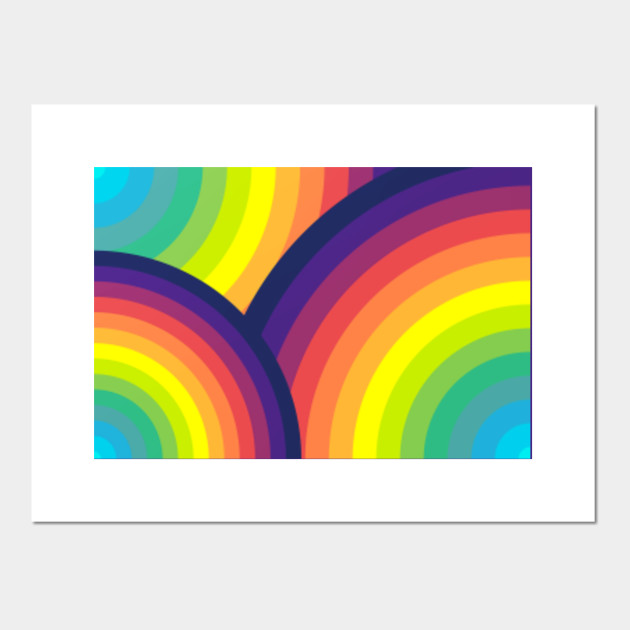 Rainbow Circle Abstract Rainbow Posters And Art Prints Teepublic