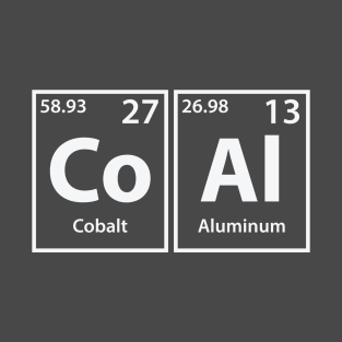 Coal (Co-Al) Periodic Elements Spelling T-Shirt