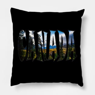 Canada Scenery In Letters Pillow