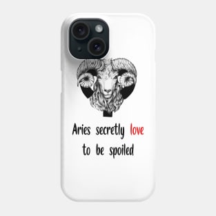 Funny Zodiacal quote sign Aries part 4 Phone Case