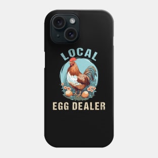 Floral Local Egg Dealer Retro Support Local Egg Farm Animal Phone Case