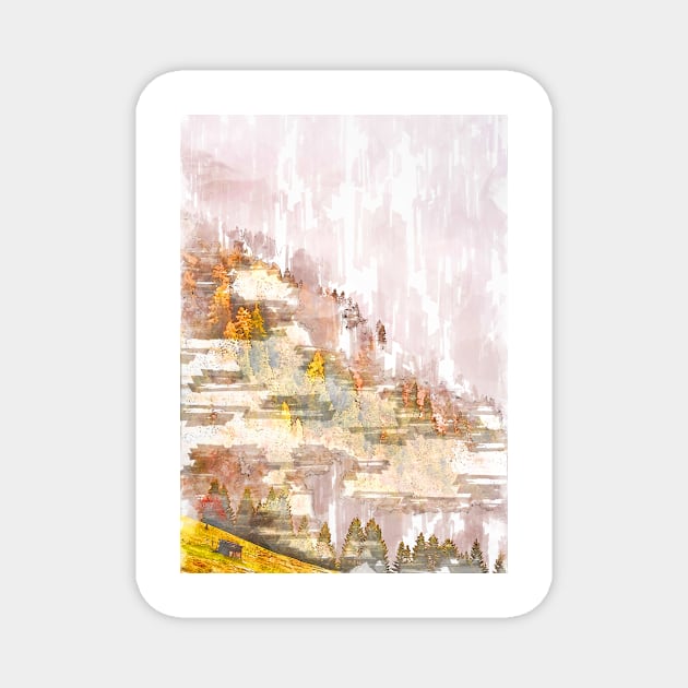 Foggy Mountain & Forest In Italy. For Foggy Forests & Mountain Lovers. Foggy mountain collection Magnet by ColortrixArt