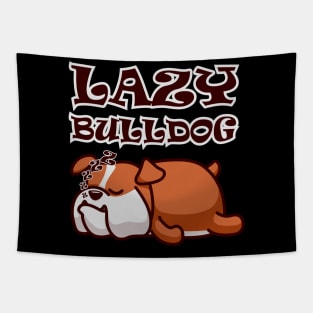 Lazy Bulldog Tapestry