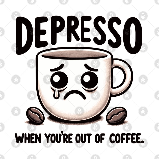 Depresso When You're Out Of Coffee by Nerd_art