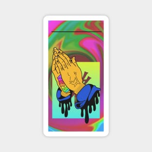 Dope jesus hands praying illustration Magnet