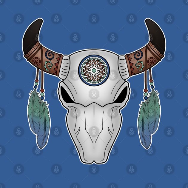 Bull skull dreamcatcher by Ivetastic