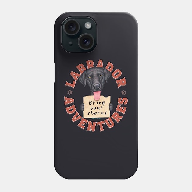 Labrador Retriever Adventures Phone Case by Danny Gordon Art