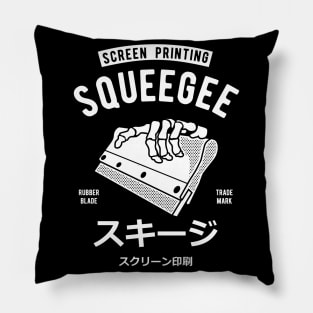 Squeegee Screen Printing Pillow