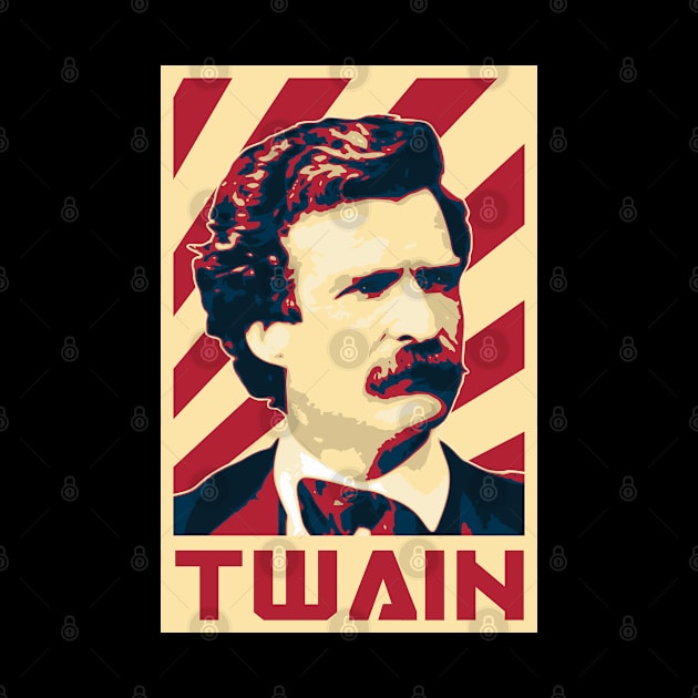 Mark Twain Retro Propaganda by Nerd_art