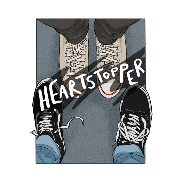 Charlie and Nick heartstopper - shoes logo by daddymactinus