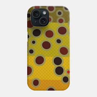 Trout Fishing Brown Trout Fish Pattern Art Original Phone Case