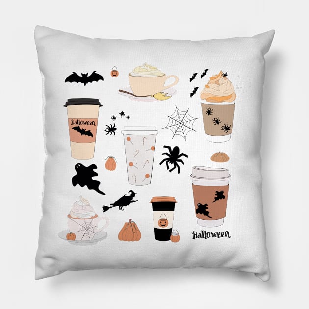 Halloween Coffee Pillow by smoochugs