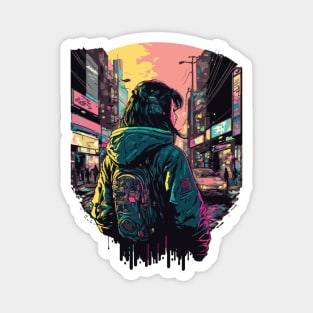 Japanese Street Cyberpunk Tokyo Streetwear Magnet