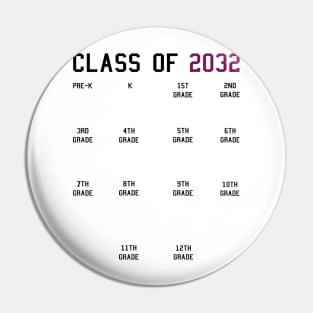 Class of 2032 Grow With Me Pin