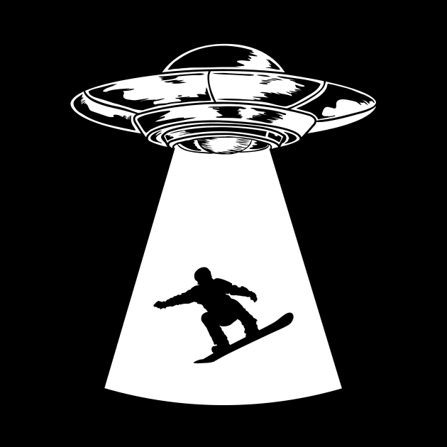 Snowboarding With UFO by sqwear